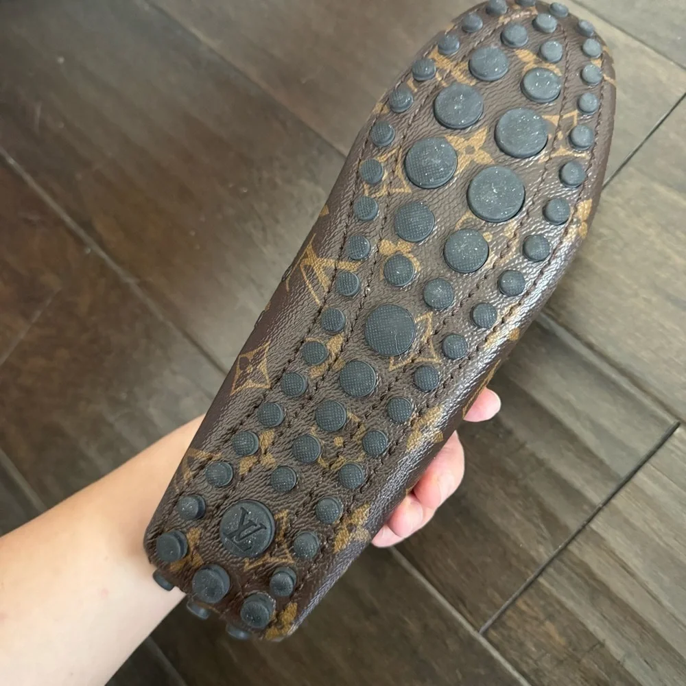 Louis Vuitton Patent Monogram Gloria Loafers 37.5
